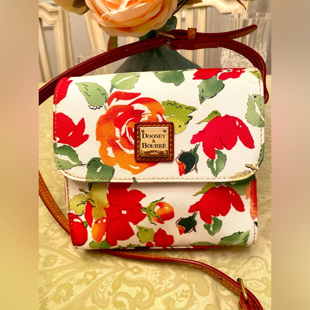 Dooney and Bourke floral leather bag